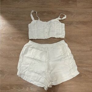 Madewell White Two-Piece Set